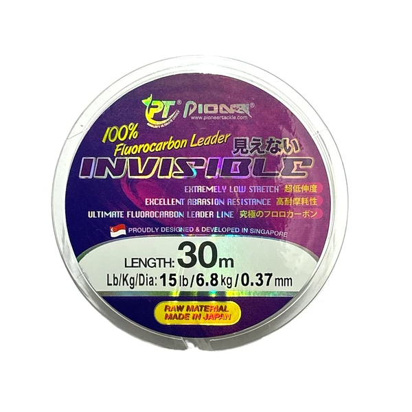 FLUOROCARBON PIONER LEADER INVISIBLE TRANSPARENTE -30MTS-1