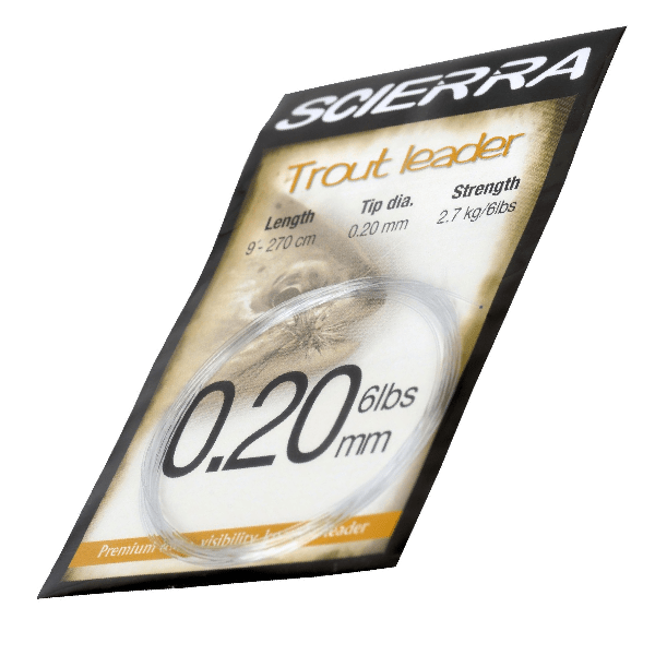 SCIERRA TROUT LEADER 22797,  TRANSPARENTE Ø 0.20MM, 270CM1