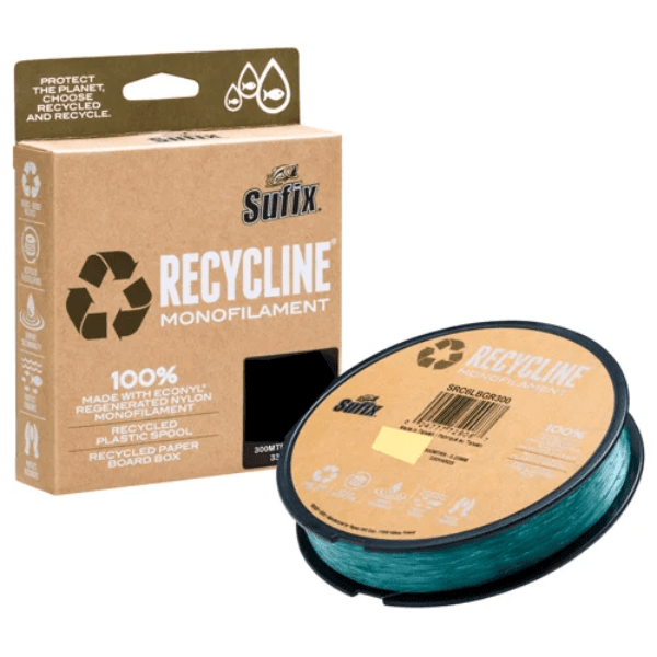 NYLON/ MONOFILAMENTO SUFIX RECYCLINE VERDE AGUA -150MTS-1