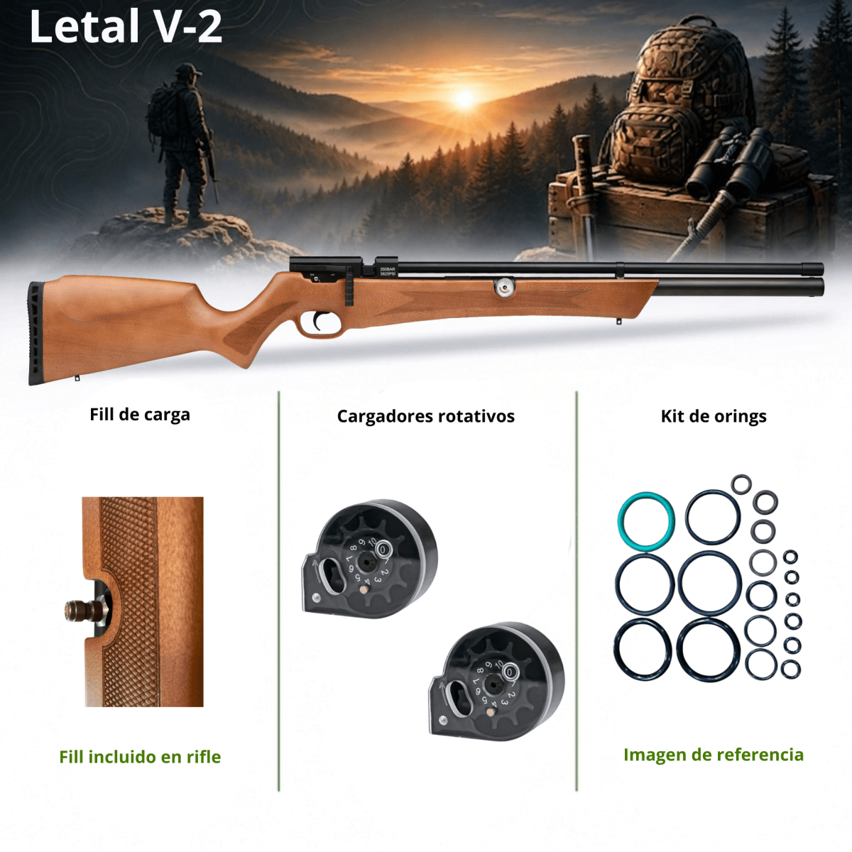 RIFLE LETAL V-2 | 5,5 REGULADO1