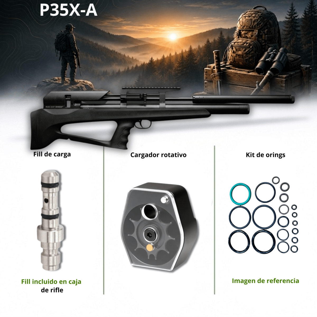 RIFLE P35 -A NEGRO1
