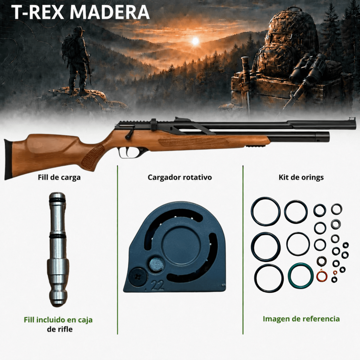 RIFLE T-REX MADERA1