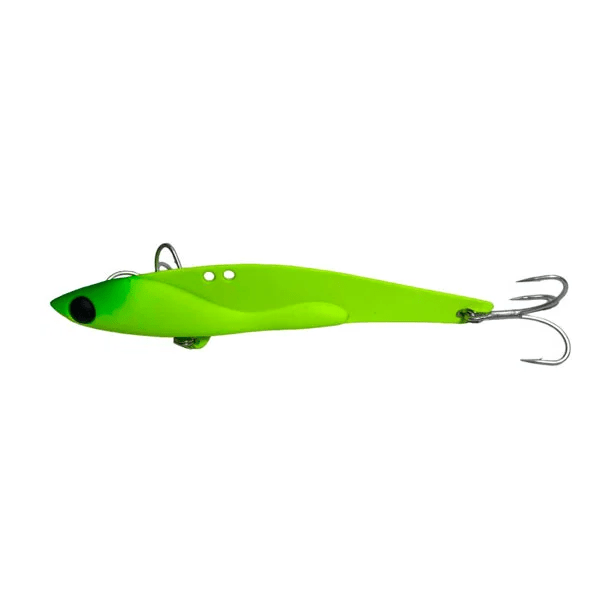 SEÑUELO CABALLITO TSURINOYA VECTOR METAL VIB 105MM / 35G VERDE FLUOR1