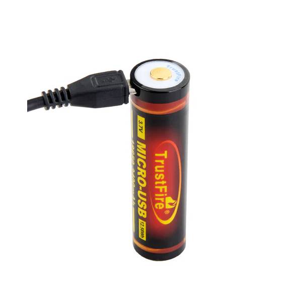 PILA RECARGABLE TRUSTFIRE 18650 CON MICRO USB1