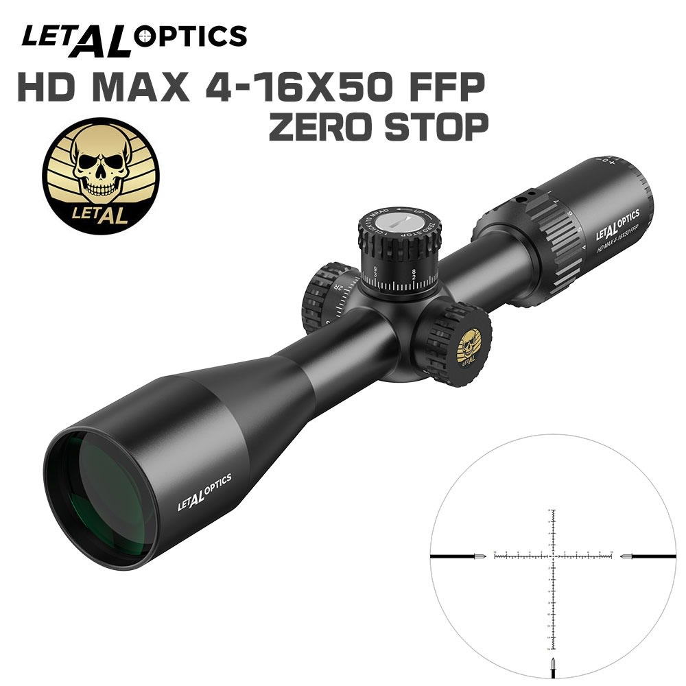 MIRA TELESCÓPICA LETAL HD MAX 4-16X50 FFP (TUBO 30MM)1
