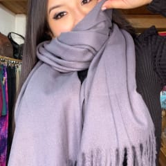 Bufanda cashmere Italy gris