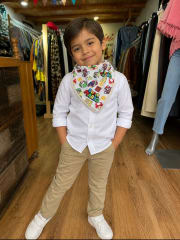 Bandana Niño Mario Bross blanco 1