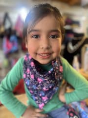 Bandana Trinidad Stich azul marino hojas