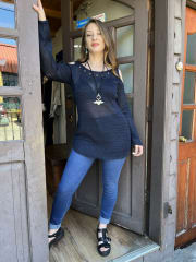 Sueter hilo seda hombros descubiertos 1