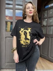 Polera Astrea zodiaco Piscis manga corta
