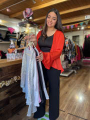 kimono Party bambula rojo