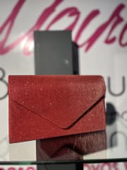 Cartera fiesta rojo con tapa