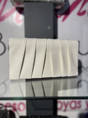 Cartera fiesta blanco plisada