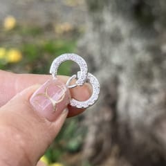 Argollas plata 925 microcircones 1