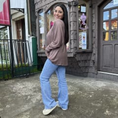 Polera Elisabeth taupé modal algodon 0