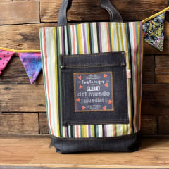 Tote Bag Eres la mejor Profe del mundo listado colores