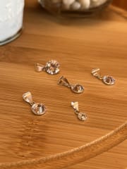 Colgante plata 925 punto de luz circon S