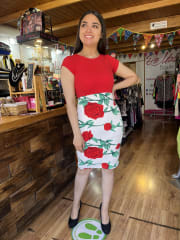 Jumper rojo floral