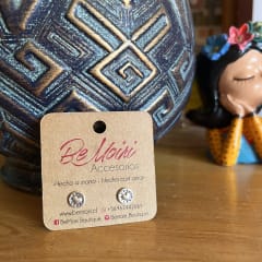 Aros Plata 925 pegado corazon en circulo