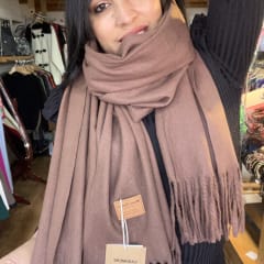 Bufanda Cashmere Italy chocolate