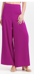 Pantalón palazzo magenta abertura en la pierna con bolsillos 3