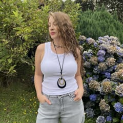 Crop Top algodon rib blanco