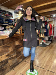 Abrigo softshell negro aguayo impermeable y termico 0