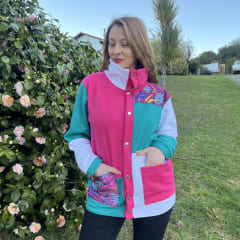 Chaqueton Astrea franela patchwork