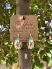 Argollas Plata 925 18 mm bote bisagra