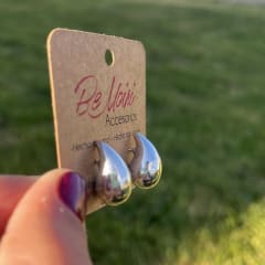 Aros Plata 925 pegados gota 0