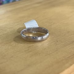 Anillo plata 925 argolla lisa S #12