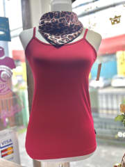 Polera basica pabilo rojo italiano