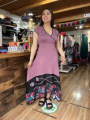 Maxi vestido kisu Sevilla rosa 0