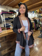 Tapado etnic canuton mini tachas negro flúor 2