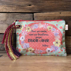 Estuche XL educar es amar fucsia