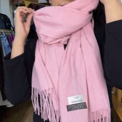 Bufanda cashmere palo rosa