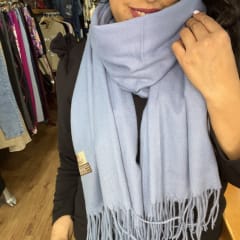 Bufanda cashmere azul vela