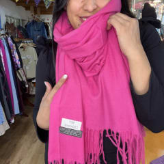 Bufanda cashmere fucsia