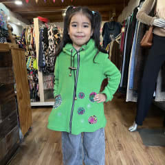 Abrigo niña polar antipilling bordado 1