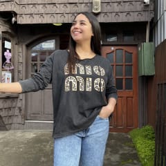 Polera MIO print negro 0