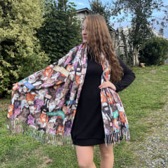 Bufanda Cashmere gatitos meow power cafe 0