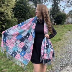 Bufanda Cashmere gatitos corbatin 0