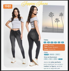 Jeans Paradise 1981 jeggins grafito