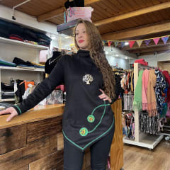 Poleron Kisu Bianca negro