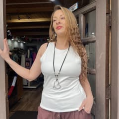 Top musculosa blanco