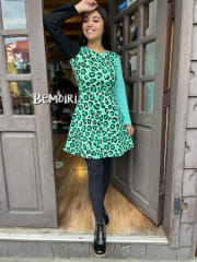 Vestido Roxana print con bolsillos