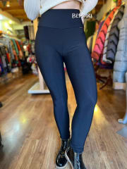 Leggins lycra dupontt negro microfranela interior