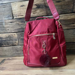 Mochila Lilás antirrobo rojo llavero 0