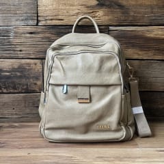 Mochila Lilás beige ecocuero 0