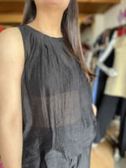 Conjunto pantalon + blusa negro 2